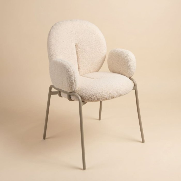 Стул Milos/Милос на металлическом каркасе с подлокотниками
